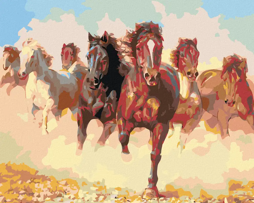 Neu Diamond painting – PFERDEHERDE