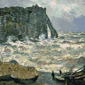 Angebot Diamond painting - DAS FELSENTOR IN ÉTRETAT (CLAUDE MONET)