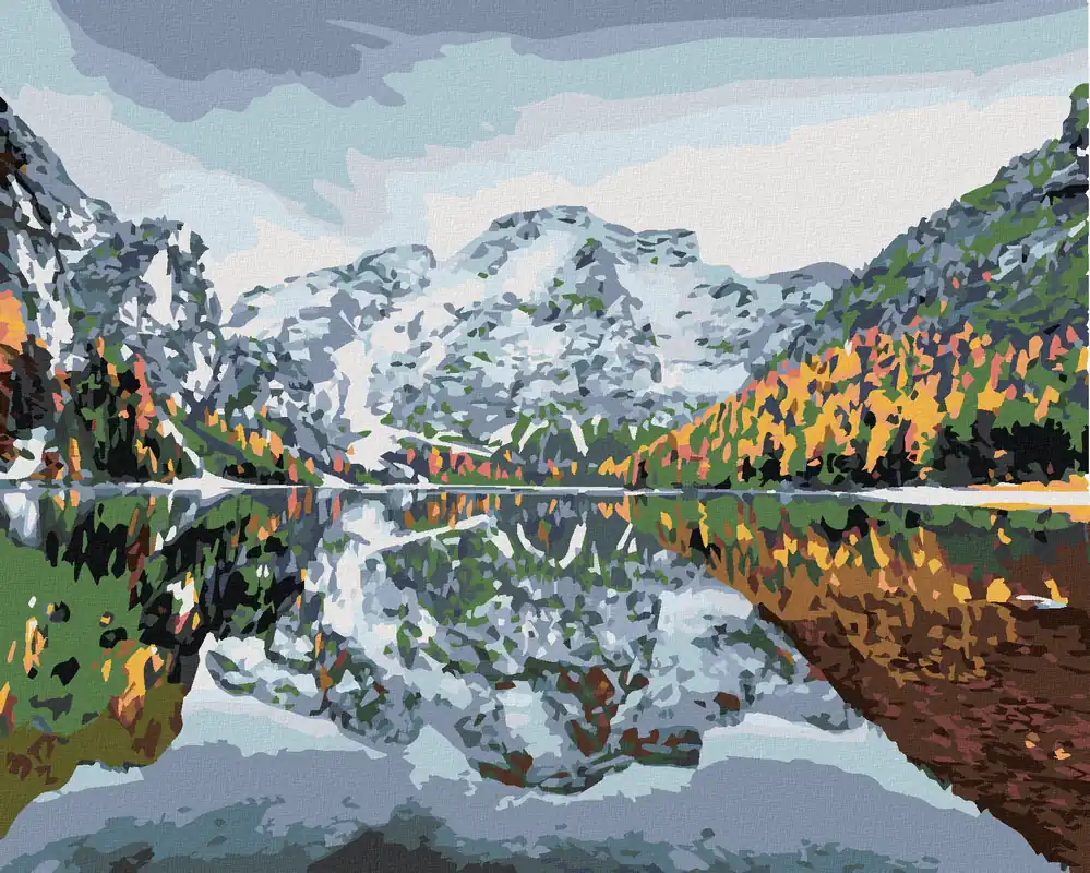 Geprüft Diamond painting – ERSTER SCHNEE AUF DEM BRAIESSEE