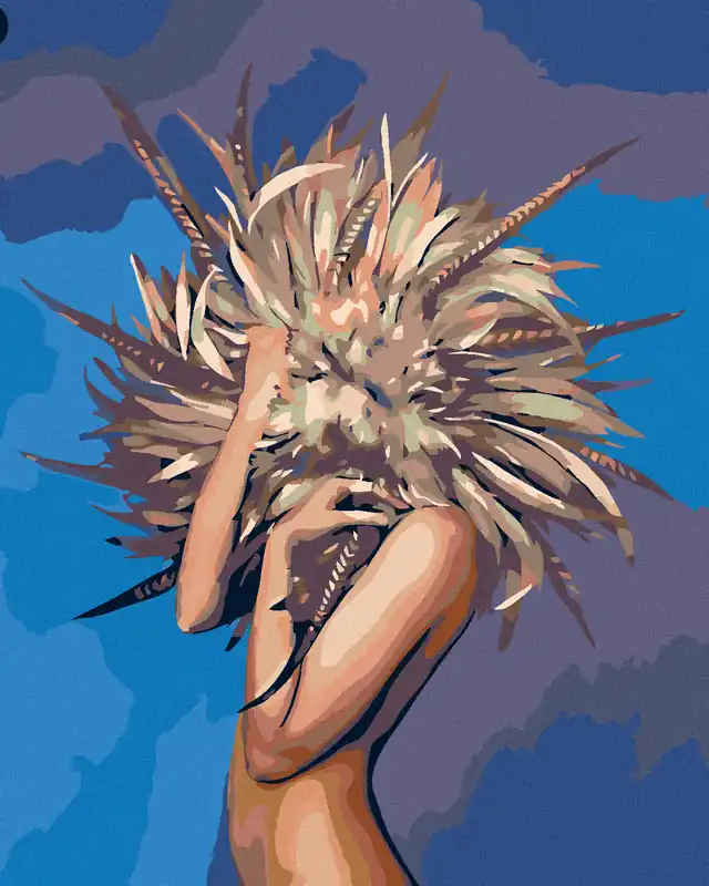 Heute Kaufen Diamond painting – HINTER DEN FEDERN VERSTECKT