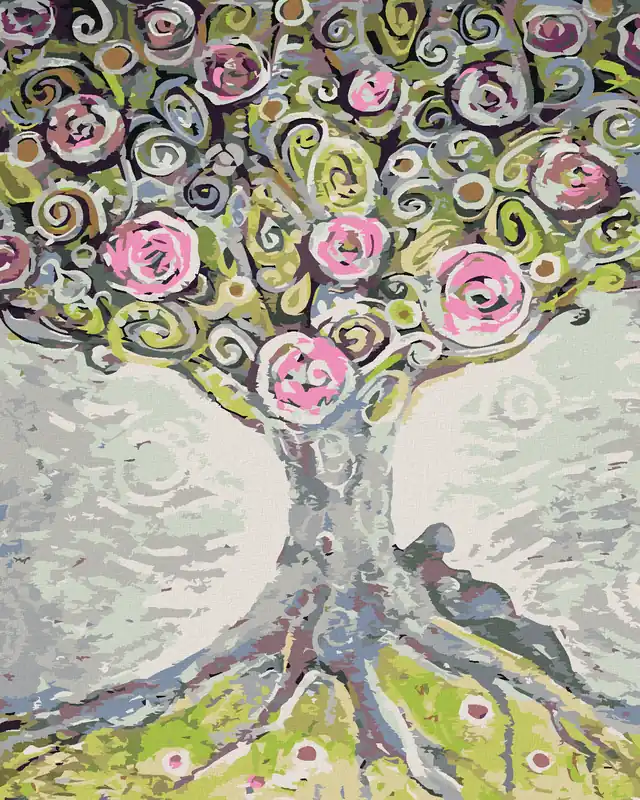 Preisreduziert Diamond painting – BAUM DES LEBENS IN BLÜTE