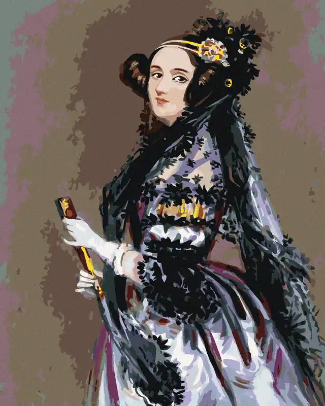 Diamond painting – PORTRÄT VON ADA LOVELACE (ALFRED EDWARD CHALON) Original