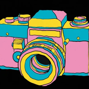 Diamond painting - POP-ART KAMERA Neu Im Sortiment