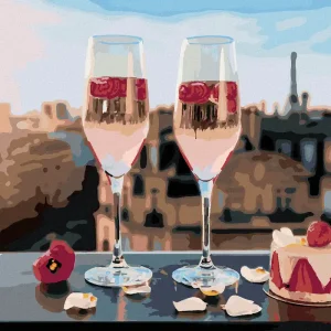 Mega-Angebot Diamond painting - WEINGLÄSER IN PARIS