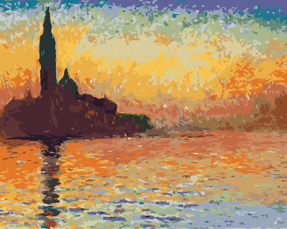 Aktuell Diamond painting – SAN GIORGIO MAGGIORE IN DER DÄMMERUNG (CLAUDE MONET)