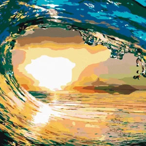 Top-Preis Diamond painting - UNTER DER WELLE