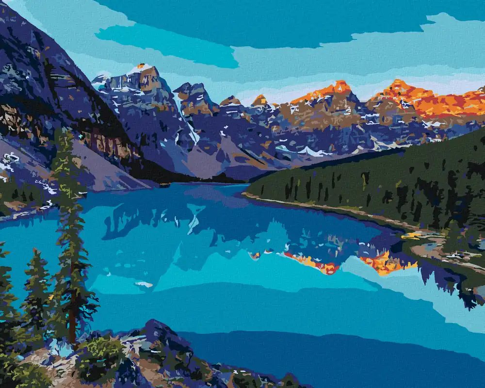 Diamond painting – MORAIN LAKE IM BANFF NATIONAL PARK Preisknaller