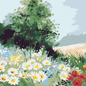 Diamond painting - EIN FELD VOLLER MARGERITEN Markenprodukt