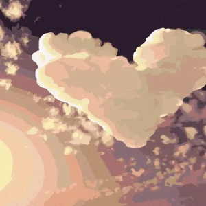 Kostenloser Versand Diamond painting - WOLKENHERZ