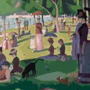 Diamond painting - SONNTAGNACHMITTAG AUF DER INSEL LA GRANDE JATTE (G. SEURAT) Sonderaktion