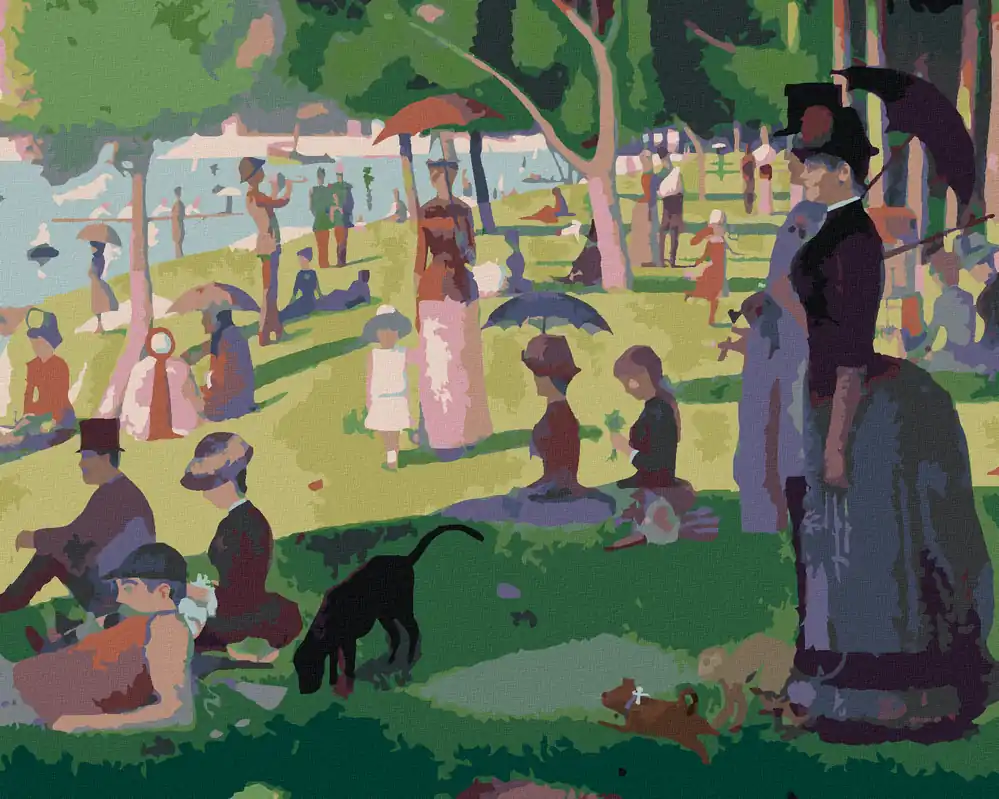 Diamond painting – SONNTAGNACHMITTAG AUF DER INSEL LA GRANDE JATTE (G. SEURAT) Sonderaktion