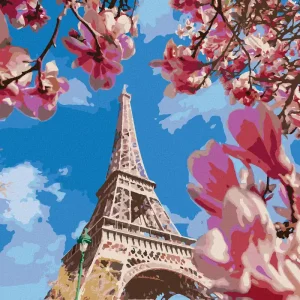 Diamond painting - PARIS UND MAGNOLIE Geprüft