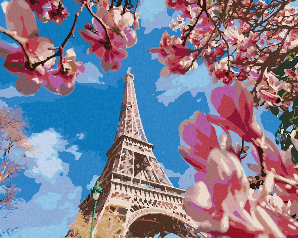 Diamond painting – PARIS UND MAGNOLIE Geprüft