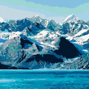 Diamond painting - GLACIER BAY NATIONAL PARK Kostenfreie Lieferung