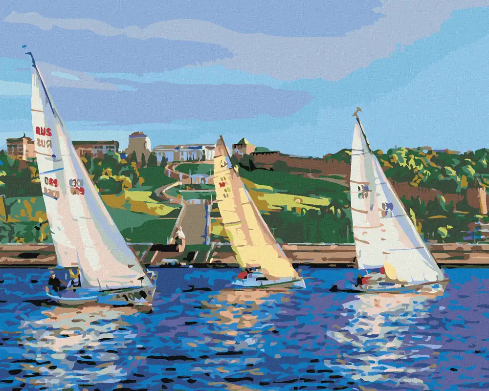 Kracherpreis Diamond painting – SEGELBOOT IN WELLEN