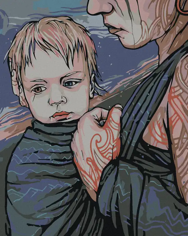 Neue Kollektion Diamond painting – MUTTER MIT SOHN