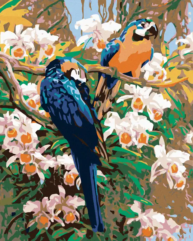 Heißes Angebot Diamond painting – PAPAGEIEN II