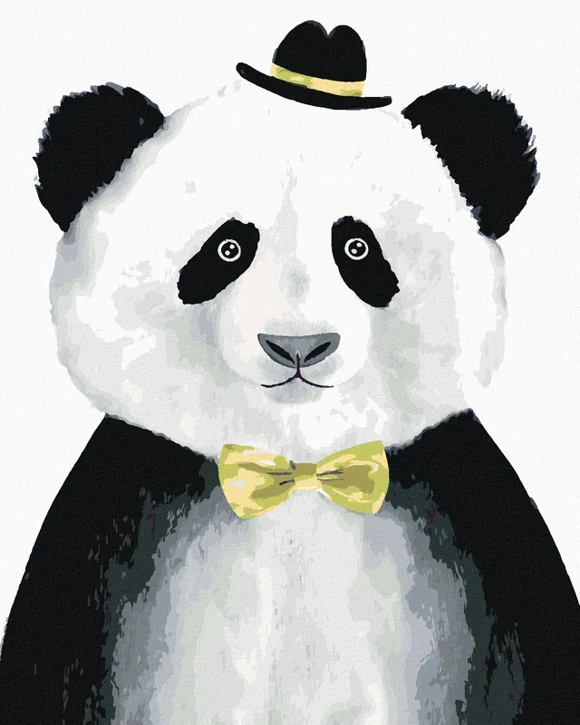 Diamond painting – PANDA MIT HUT Angebot