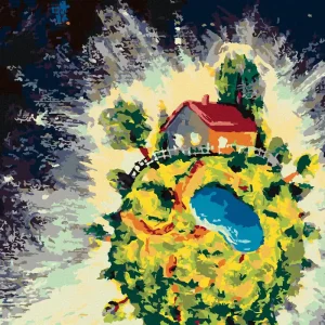 Neu Im Sortiment Diamond painting - DER KLEINE PRINZ UND SEIN PLANET