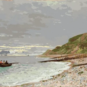 Diamond painting - LA POINTE DE LA HÈVE, SAINTE-ADRESSE (CLAUDE MONET) Beliebt