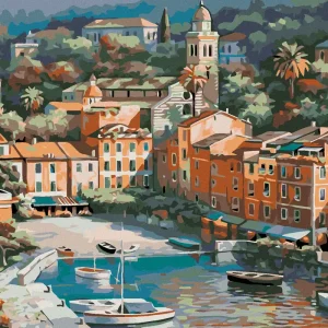 Diamond painting - KLEINES ITALIENISCHES STÄDTCHEN Mengenrabatt