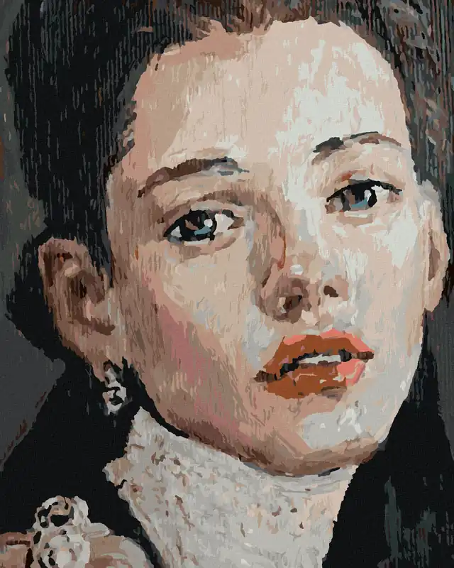 Diamond painting – GEMALTE FRAU MIT STECHENDEN AUGEN Billig