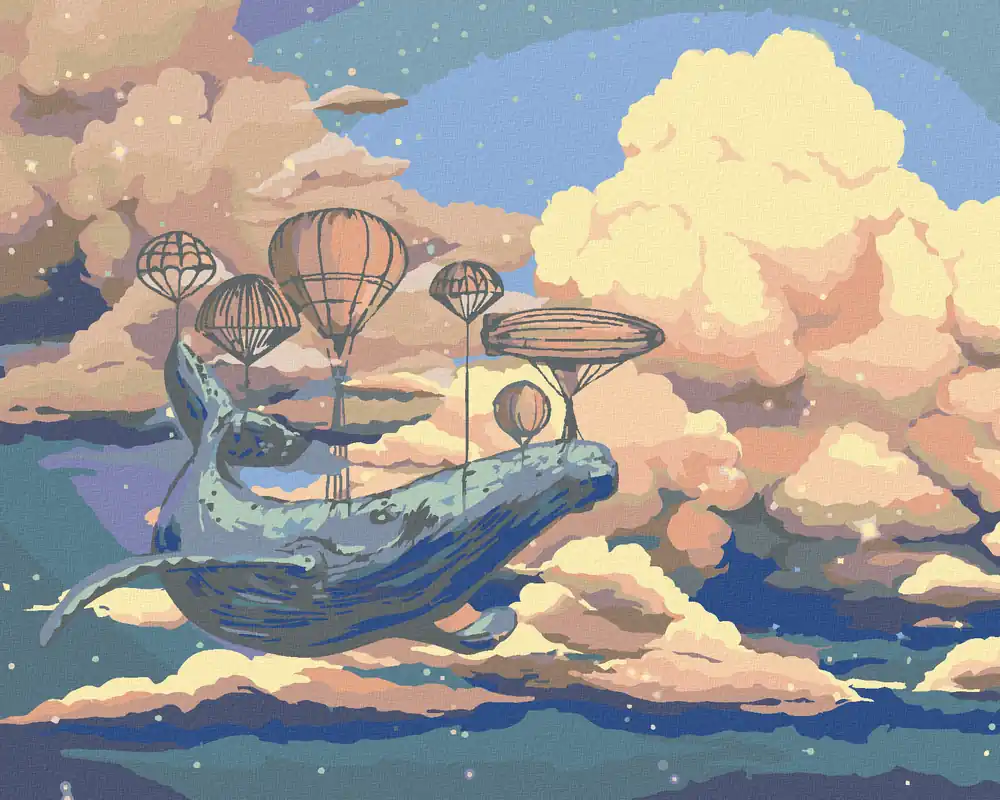 Jetzt Kaufen Diamond painting – FLIEGENDER WAL