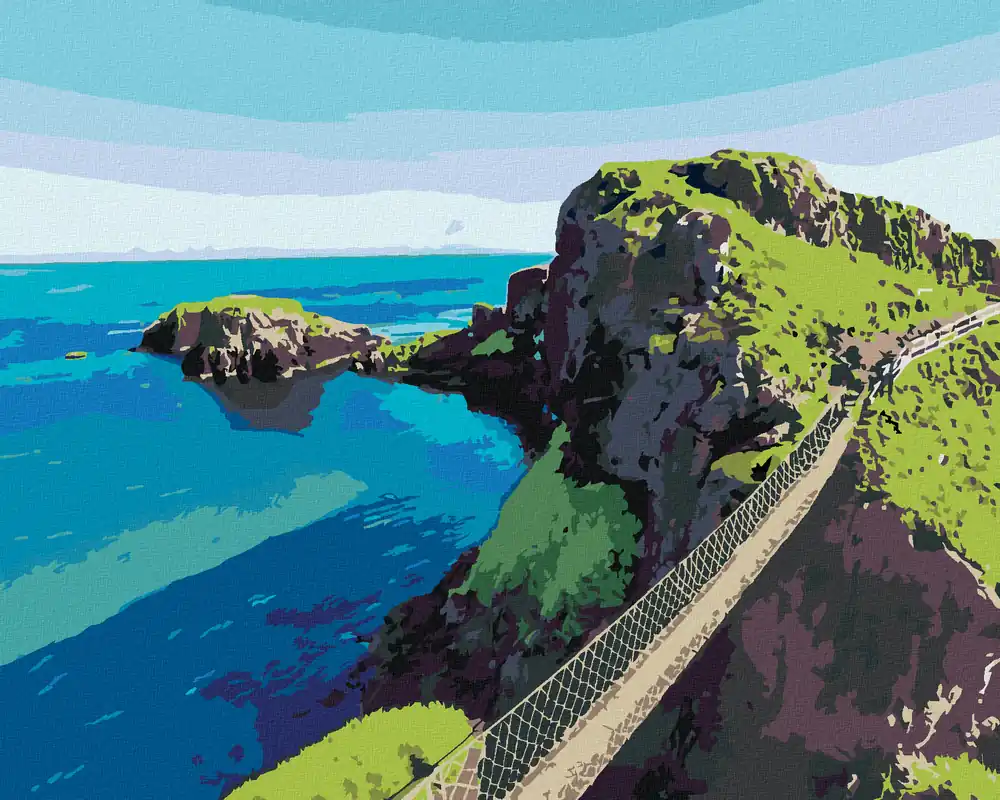 Saisonangebot Diamond painting – SEILBRÜCKE IN NORDIRLAND