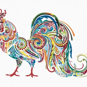 Diamond painting - MANDALA HAHN Kostenloser Versand