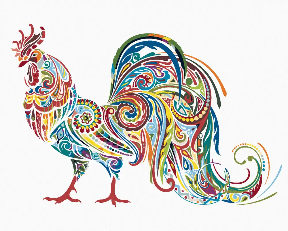 Diamond painting – MANDALA HAHN Kostenloser Versand