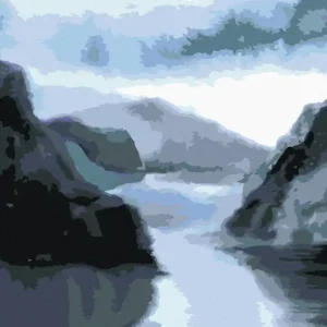 Diamond painting - LANDSCHAFT IN NORWEGEN Kostenloser Rückversand