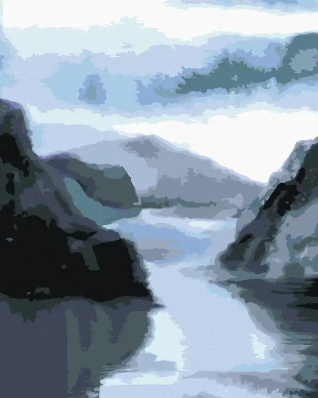 Diamond painting – LANDSCHAFT IN NORWEGEN Kostenloser Rückversand