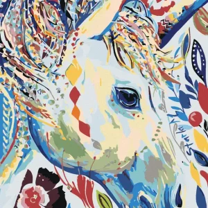 Diamond painting - BLUMIGE WEIßE STUTE Must-Have