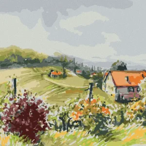 Begrenztes Angebot Diamond painting - LANDSCHAFT MIT WEINBERGEN