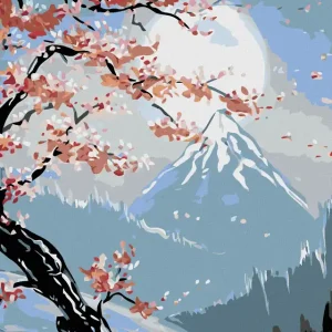 Diamond painting - FRÜHLING IN DEN BERGEN Gratis Versand