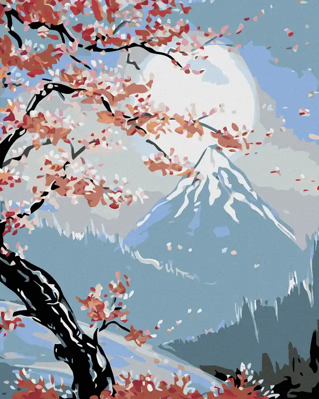 Diamond painting – FRÜHLING IN DEN BERGEN Gratis Versand