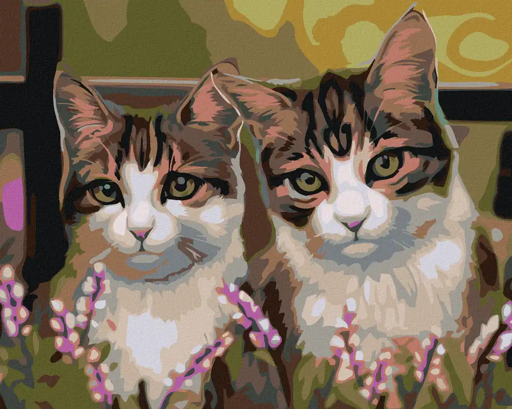 Zertifiziert Diamond painting – KATZEN IM GRAS