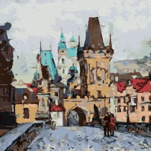 Diamond painting - KARLSBRÜCKE IM HERBST Kracherpreis