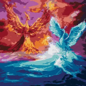 Diamond painting - FÉNIX UND EIN SCHWAN Weltweiter Versand