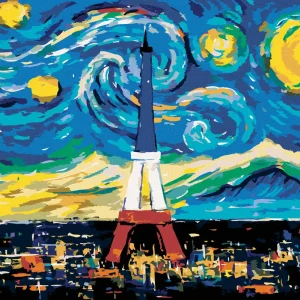 Diamond painting - EIFFELTURM VON VINCENT VAN GOGH Ausverkauf