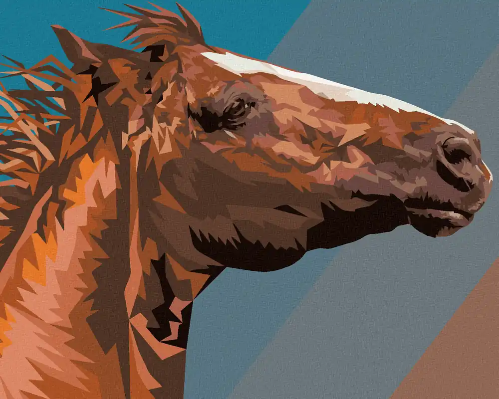 Diamond painting – BRAUNES PFERD PORTRÄT Top-Seller