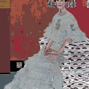 Kostenloser Rückversand Diamond painting - BILDNIS FRITZA RIEDLER (G. KLIMT)