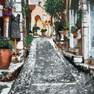 Diamond painting - HISTORISCHE GASSE IN DER PROVENCE Begrenztes Angebot
