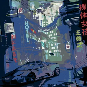 Diamond painting - CHINATOWN Nur Für Kurze Zeit