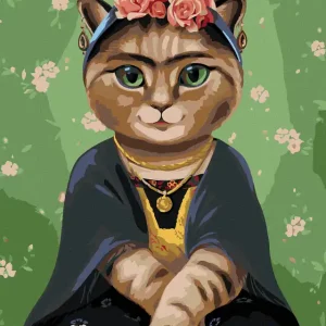 Rabatt Diamond painting - FRIDA KAHLO ALS KATZE