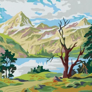 Diamond painting - WOHNEN UNTER DEN BERGEN Angebot