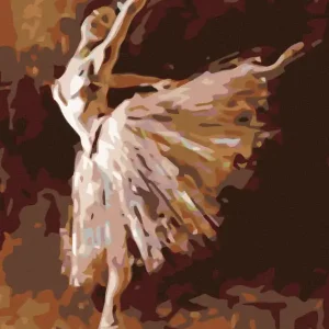 Diamond painting - BALLERINA STEHEND AUF EINEM BEIN Online Kaufen