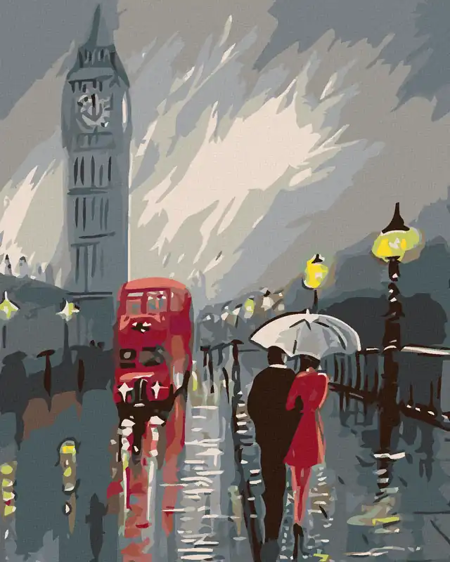 Diamond painting – BIG BEN IM REGEN Neu Im Sortiment