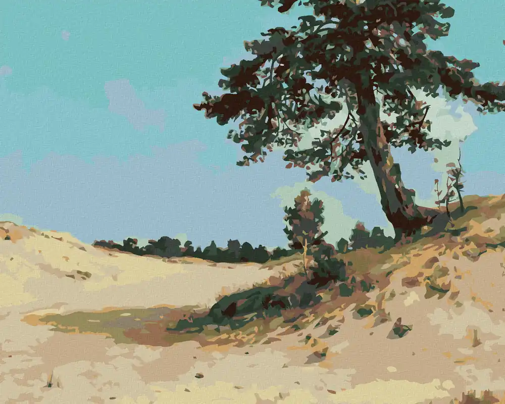 Ausverkauf Diamond painting – KIEFER AUF SAND (IVAN SHISHKIN)
