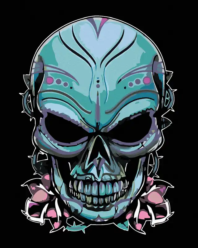 Heißes Angebot Diamond painting – DUNKLER TOTENKOPF